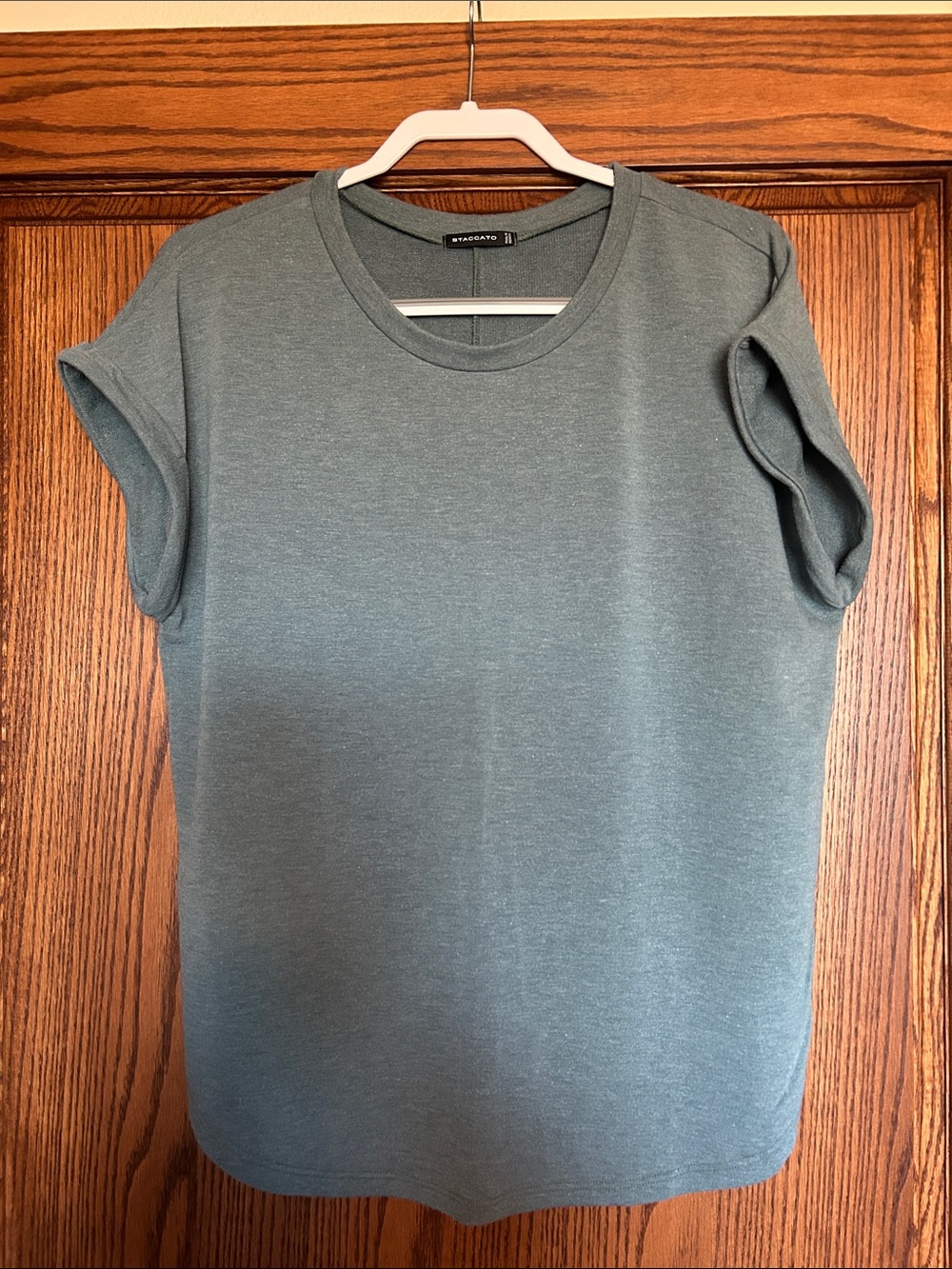 Staccato Sage Green Short Sleeve Crewneck Tee
